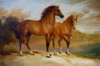 Картина по номерам на холсте "Лошади" 40х50 см