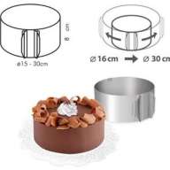 Регулируемая форма для торта круглая 16-30 см - Регулируемая форма для торта круглая 16-30 см